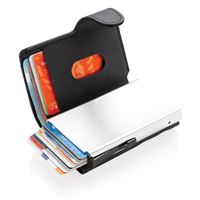 Porta carte RFID in alluminio con portafogli in PU